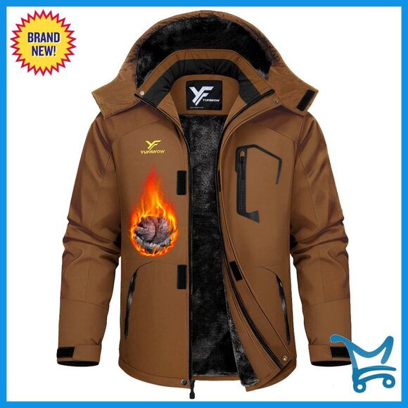 Men's Waterproof Insulated Ski Snowboard Jacket Winter Coat Outdoor Sports